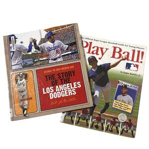 The Story of the Los Angeles Dodgers Hardcover Nate LeBoutillier + Bonus DK Book